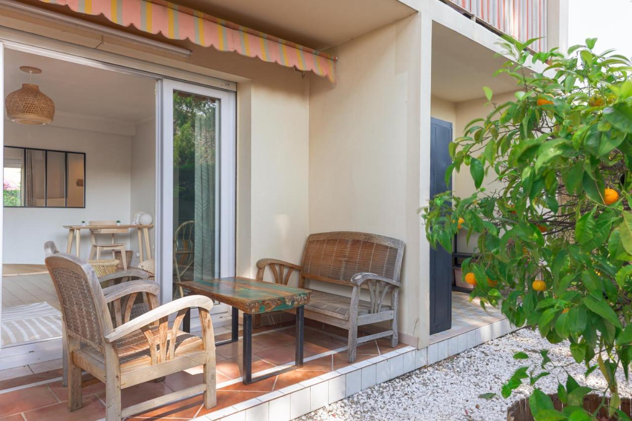 Beauvallon Plage - Magnifique T2 Avec Jardin, Proche Centre, Mer 昂蒂布 外观 照片