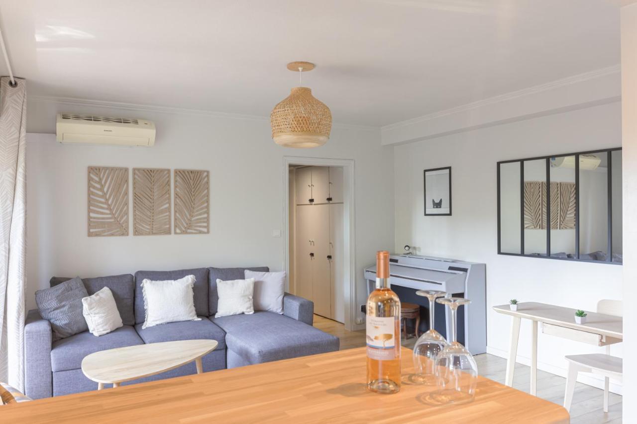 Beauvallon Plage - Magnifique T2 Avec Jardin, Proche Centre, Mer 昂蒂布 外观 照片
